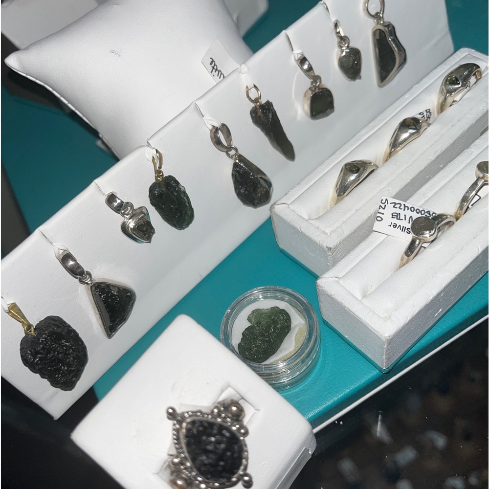Moldavite jewelry